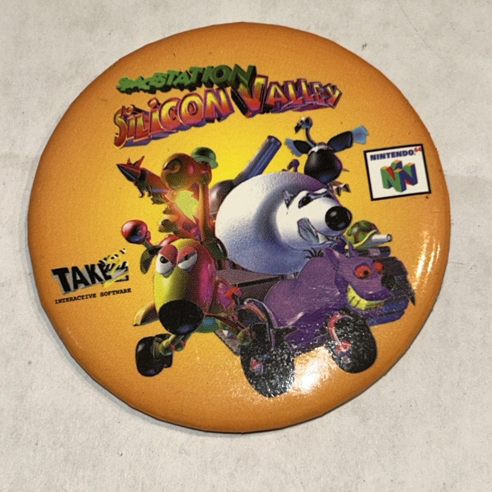Space Station Silicon Valley Nintendo 64 N64 Promotional Button Pin Back Promo H